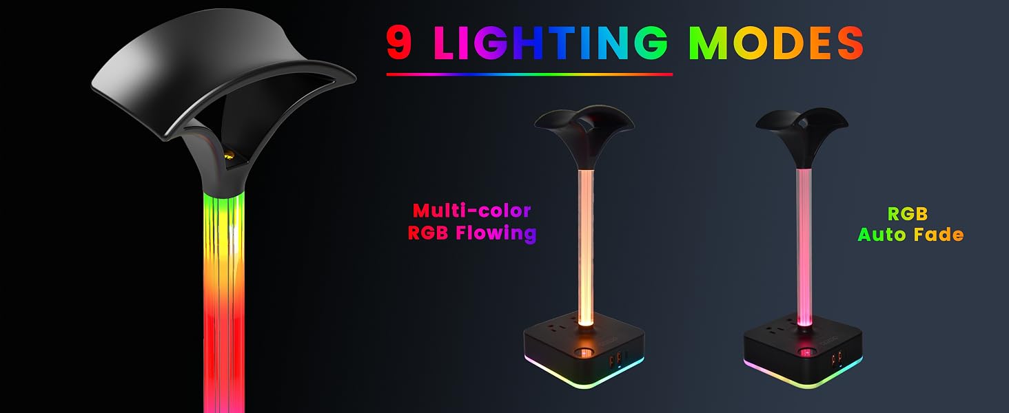 rgb headphone stand