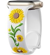Wepro Floral Band for Apple Watch Bands for Women 40mm 42mm 41mm 38mm for iWatch Bands Series 11 ...
