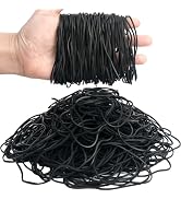 HAIDIBAO-Rubber Bands Black 4.8inch 0.5lbs stretch well Elastic Bands for home rubber bands offic...