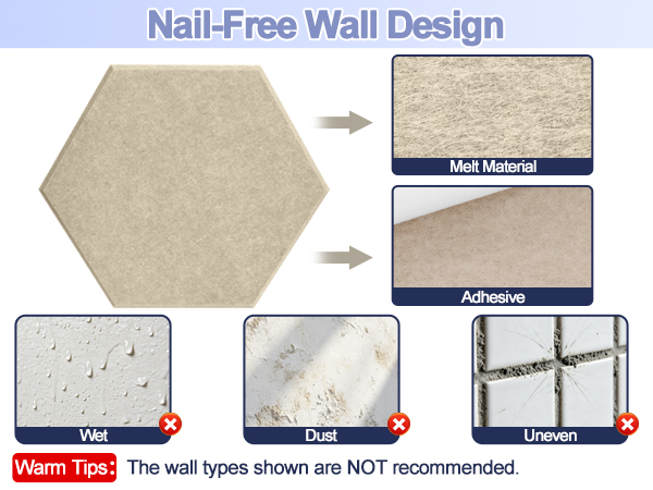 Hexagon Cork Board Tiles