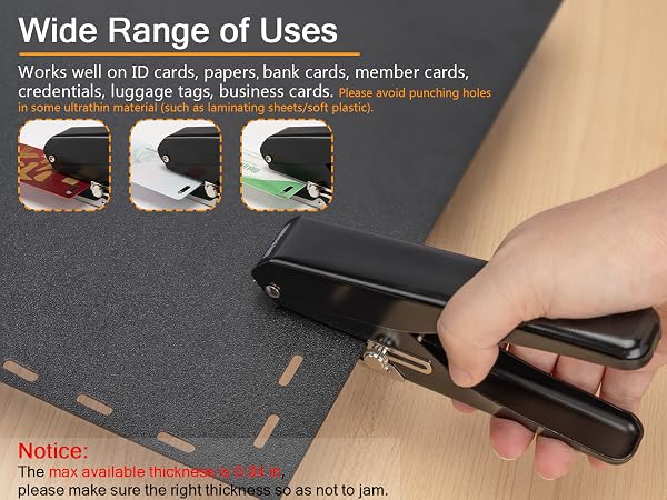 Slot Puncher, Badge Hole Punch for Id Card