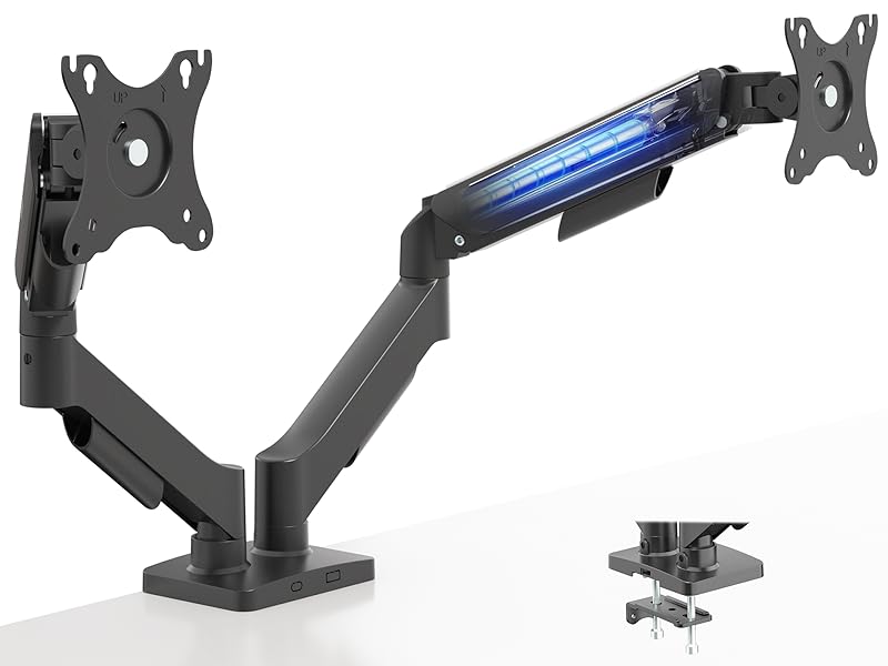 Dual Monitor Counterbalance Desk Mount
