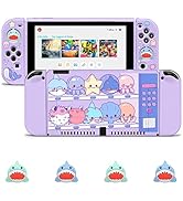 JINGDU Protective Case Compatible with Nintendo Switch OLED 2021, Dockable TPU Cover Accessories ...