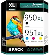950XL and 951XL Ink Cartridges Combo pack (5-Pack) Replacement for HP 950XL 951XL Ink Cartridges ...