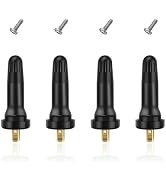 Gasedin 4 PCS TPMS 20008 Tire Valve Stem, Rubber Airtight Tire Pressure Sensor Valve Stems, Snap-...