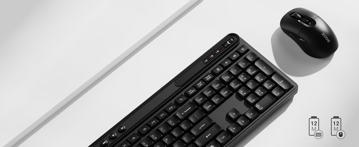 Wireless Keyboard and Mouse Combo