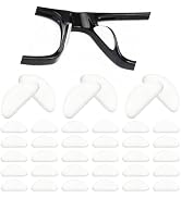 IOGOG Eyeglass Nose Pads,30 Pack Clear Soft Silicone Adhesive Nose Pads for Glasses and Plastic F...
