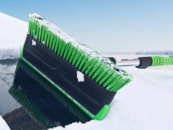 snow brush and ice scraper