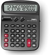 TRULY Desktop Calculator, 12-Digit Extra-Large LCD, Dual Power Solar & Battery, GT & MU Keys, Erg...