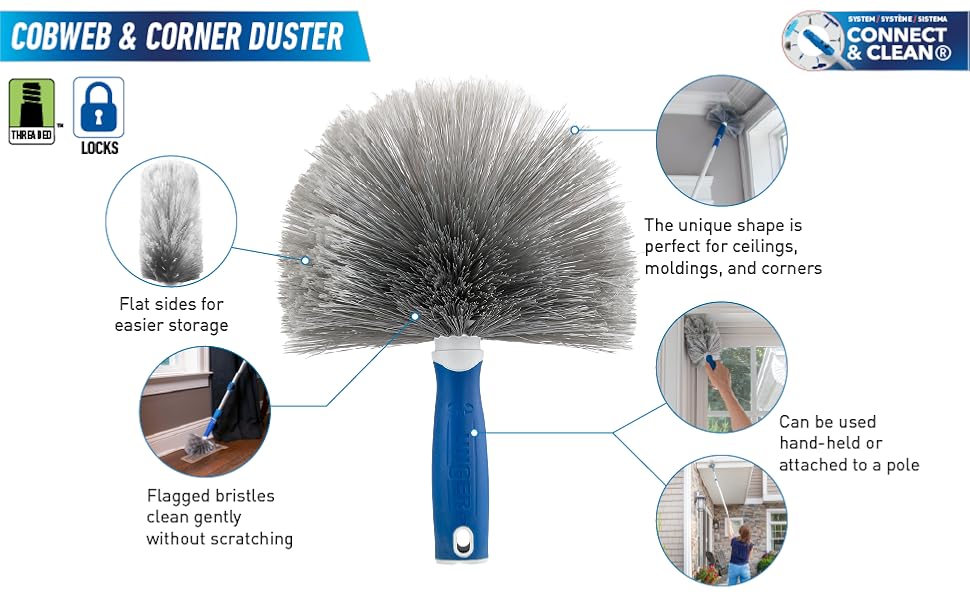 cobweb & corner duster features