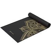 Gaiam Yoga Mat - Premium 6mm Print Extra Thick Non Slip Exercise & Fitness Mat for All Types of Y...
