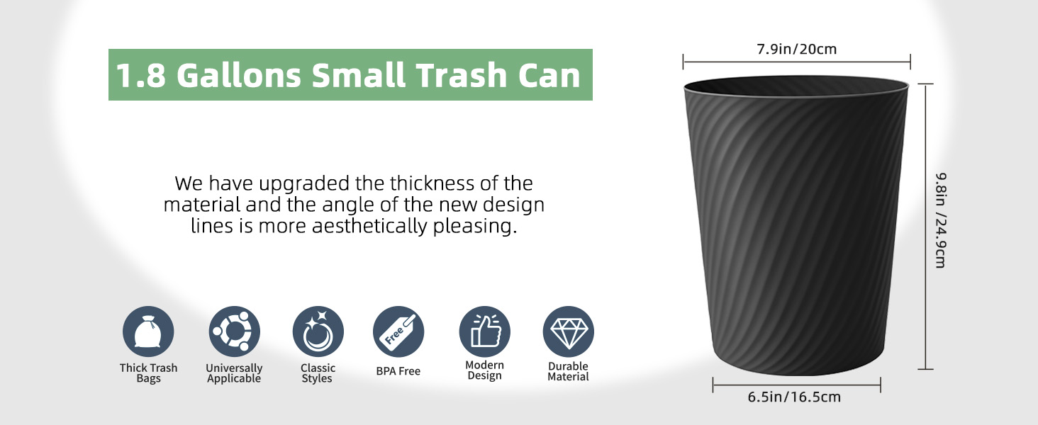 small trash can