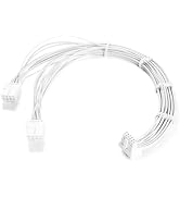 Formulamod 12VHPWR 90 Degree Sleeved Extension Cable,PCI-e 5.0 16AWG 16Pin(12+4) to 2x8Pin Male t...