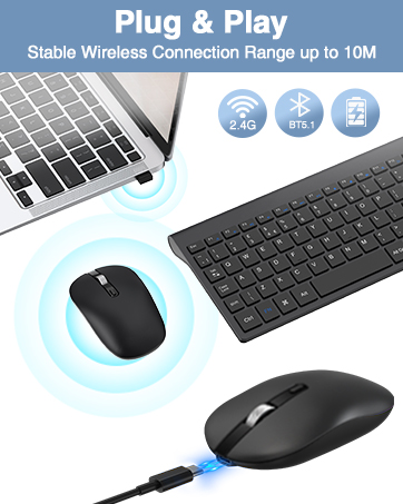 Plug & Play,Stable Wireless Connection Range up to 10M