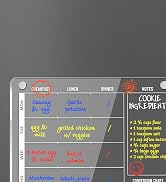 PigPotParty 3 in 1 Acrylic Magnetic Meal Planner for Fridge with Conversion Chart, Menu Board for...