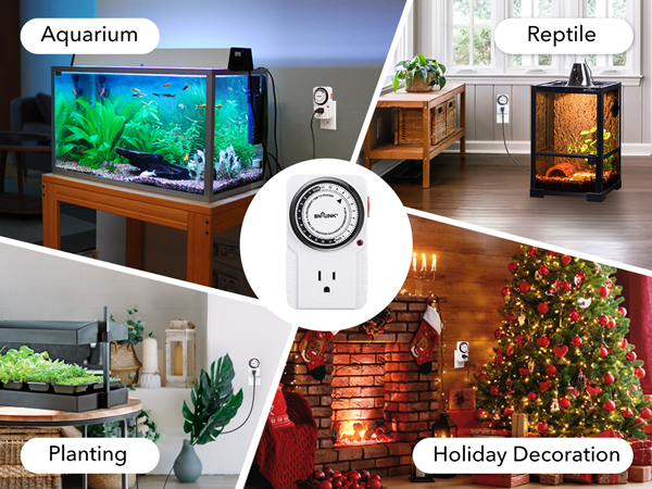 Plug in timers for electrical outlets