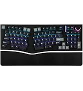 MechLands Feker Alice98 Ergonomic 98 Keys Custom Mechanical Keyboard | VIA Programmable, USB-C Wi...