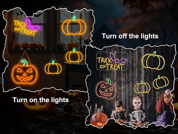 Halloween Neon Window Lights