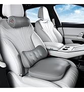 Coverado Seat Cushion and Lumbar Support Pillow for Driving Seat, Neck Headrest Pillow with Adjus...
