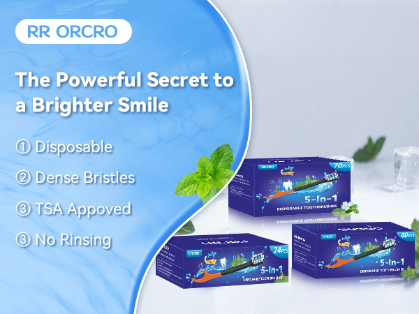 Disposable Toothbrush with Toothpaste