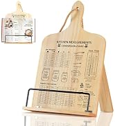 comfoyar Cookbook Stand for Kitchen Counter, Sturdy Recipe Book Holder with Adjustable Angle, Fol...