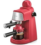 Ihomekee Espresso Machine, 3.5Bar Espresso and Cappuccino Machine with Preheating Function, 4 Cup...