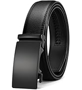 CHAOREN Mens Belt - Mens Ratchet Belt Leather 1 3/8" for Dress Pant - Micro Adjustable Belt Fit E...