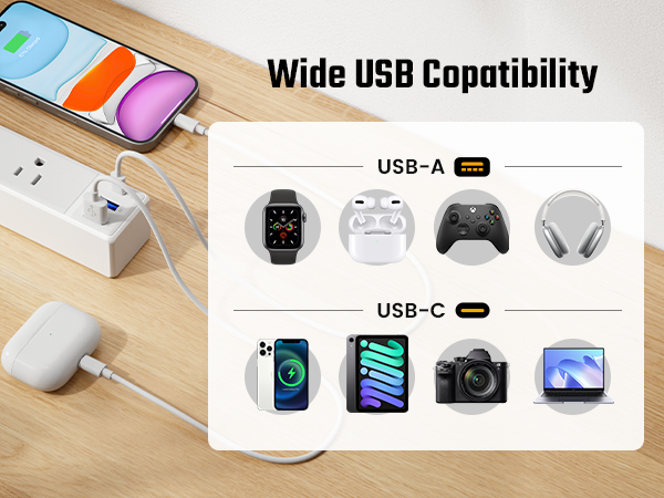 3 USB Charging Station