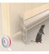 KNEELISA 39" Transparent Under Door Draft Stopper for Exterior Doors,Door Sweep Sound Proofing fo...