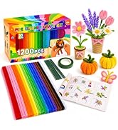 LOTWOW 1200PCS Pipe Cleaners Bulk 30 Colors, 18 DIY Projects & Video Guides | Non-Toxic Arts and ...