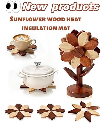 Sunflower wood heat insulation mat
