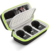 YOUSHARES Wireless Go 2 Hard Carring Case - Professional Flocking Mic Case Compatible with Rode W...