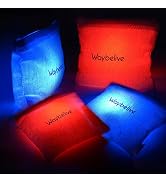 LED PVC Framed Cornhole LED Light Set, Remote Control Lights 16 Colors Change Ring LED Lights and...