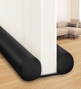 MAXTID Large Door Draft Stopper 36 Inch Under Door Draft Noise Blocker Black Gap Stoppers Entry D...