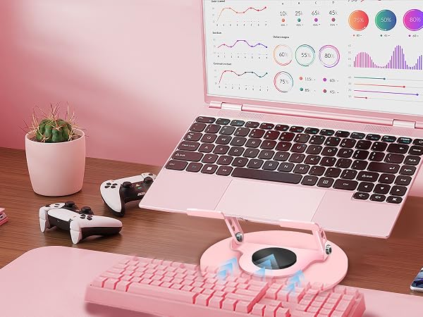 swivel laptop stand