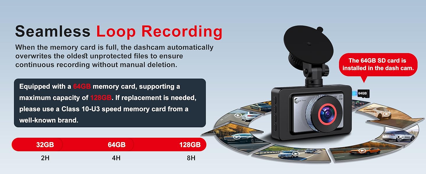 wireless dash cam front and rear