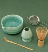 Matcha Set | Japanese Matcha Tea Set with Crystal-Glazed Ceramic Spout Bowl | Bamboo Whisk & Hold...