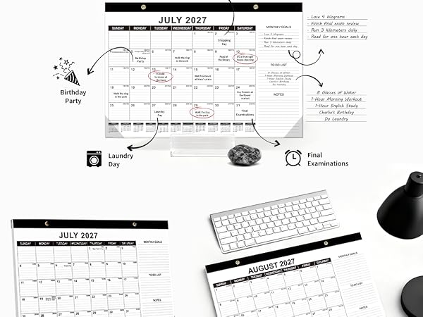 desk calendar