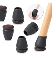 24 PCS Small Silicone Chair Leg Floor Protectors for Hardwood Floors, Felt Furniture Pads, Chair ...