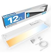 Hardwired Under Cabinet Lighting, 12 Inch 8W LED Under Cabinet Lights, Linkable up to 20 Units vi...