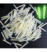 Labriciyon 100Pcs Yellow Fishing Float Light Stick Fluorescent Lightstick Fluorescent Dark Glow S...
