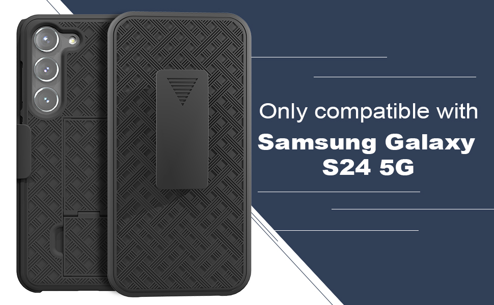 Ailiber for Samsung Galaxy S25 5G Phone Case Holster with Screen Protector