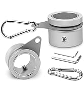 Flag Pole Rings, Aluminum Alloy Flagpole Rings 360° Rotating Anti Wrap Mounting Ring, Spinning Cl...