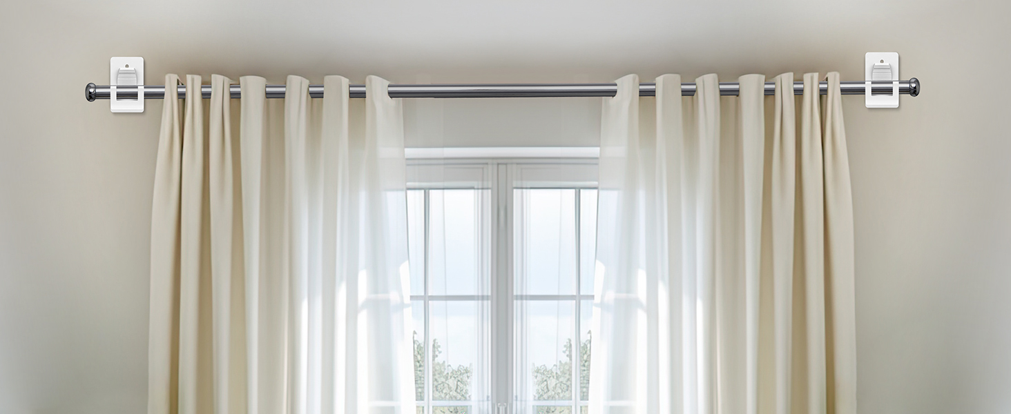 curtain rod bracket no drilling