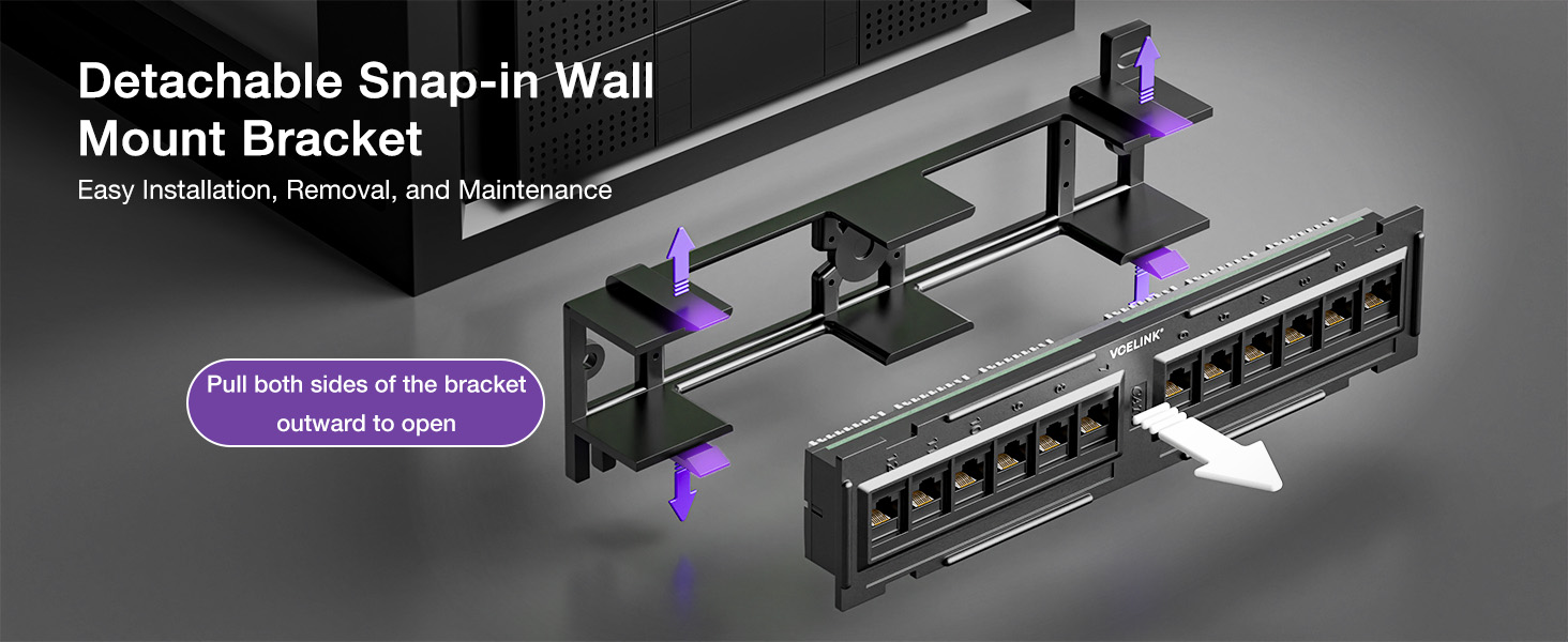 Detachable Snap Patch Panel