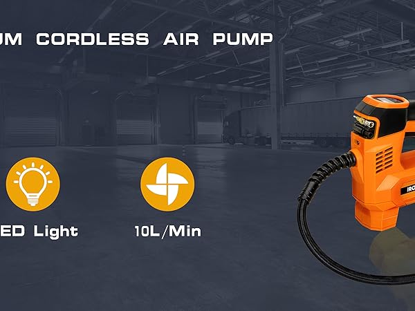 Inflator air compressor DEWALT car tire cordless inflation tyre pump ball lithium battery Inflating