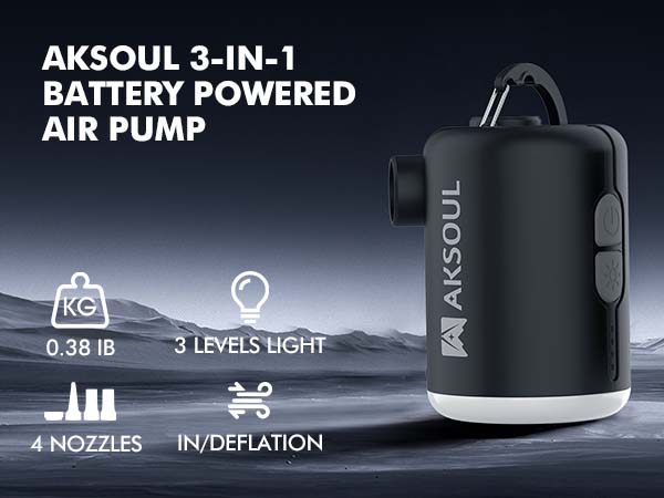 Portable Air Mattress Pump for Inflatables