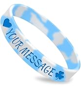 CYCLUSIVE Custom Classic Silicone Wristbands - Personalized Rubber Bracelets - Customized for Mot...