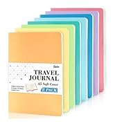 feela 8 Pack Soft Cover Journal Bulk, Notebooks College Ruled for Work, Lined Travel Journal for ...