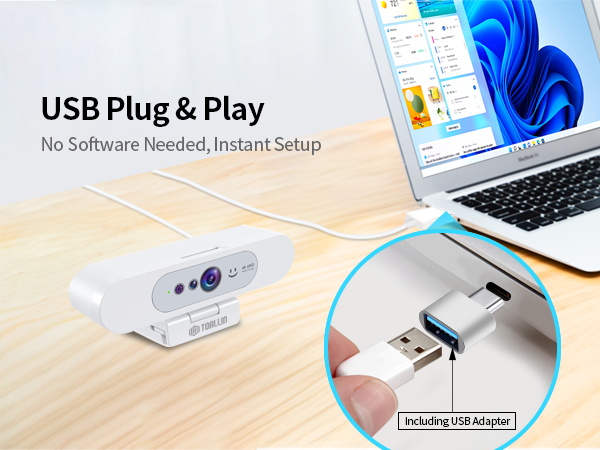 USB plug and play webcam